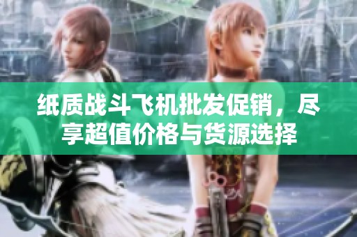 纸质战斗飞机批发促销，尽享超值价格与货源选择