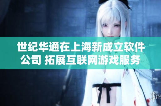 世纪华通在上海新成立软件公司 拓展互联网游戏服务业务