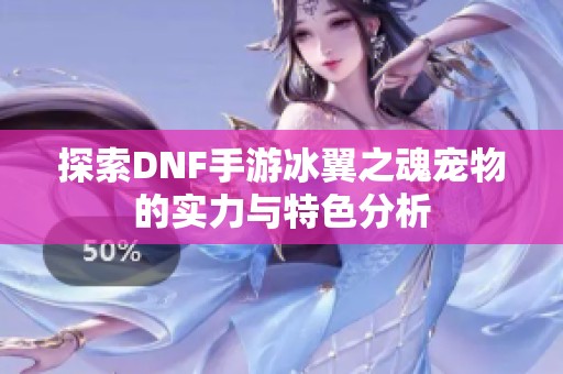 探索DNF手游冰翼之魂宠物的实力与特色分析
