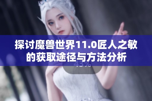 探讨魔兽世界11.0匠人之敏的获取途径与方法分析