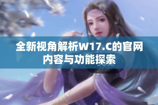 全新视角解析W17.C的官网内容与功能探索