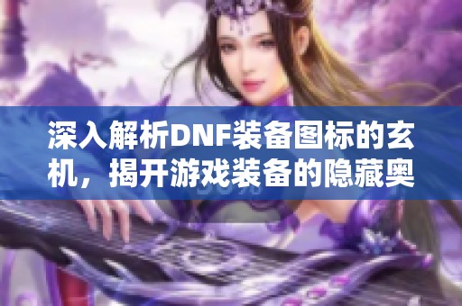 深入解析DNF装备图标的玄机，揭开游戏装备的隐藏奥秘