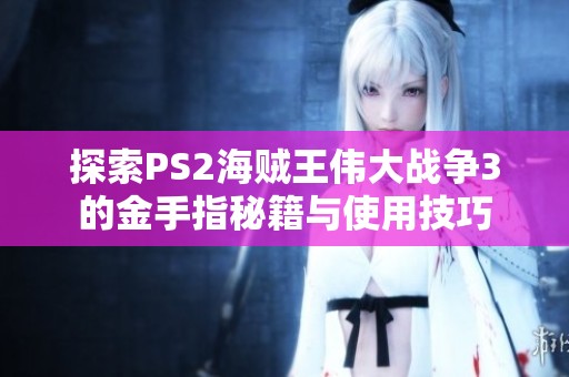 探索PS2海贼王伟大战争3的金手指秘籍与使用技巧