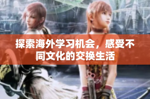 探索海外学习机会，感受不同文化的交换生活