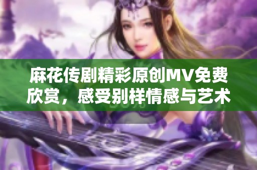 麻花传剧精彩原创MV免费欣赏，感受别样情感与艺术魅力
