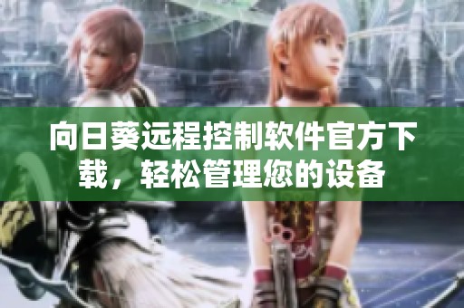 向日葵远程控制软件官方下载，轻松管理您的设备
