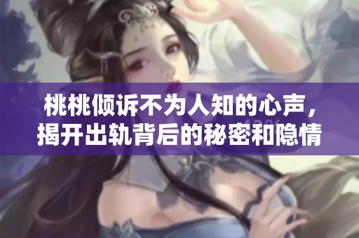 桃桃倾诉不为人知的心声，揭开出轨背后的秘密和隐情