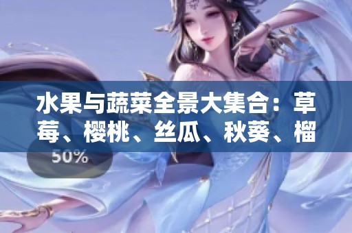 水果与蔬菜全景大集合：草莓、樱桃、丝瓜、秋葵、榴莲、黄瓜的美味世界