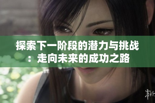 探索下一阶段的潜力与挑战：走向未来的成功之路