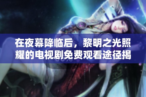 在夜幕降临后，黎明之光照耀的电视剧免费观看途径揭秘