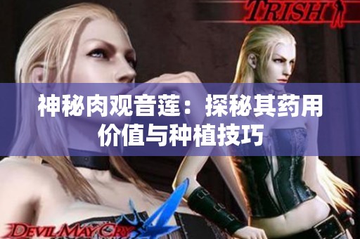 神秘肉观音莲：探秘其药用价值与种植技巧