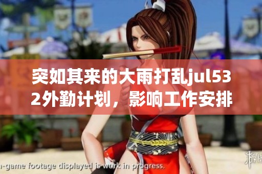 突如其来的大雨打乱jul532外勤计划，影响工作安排