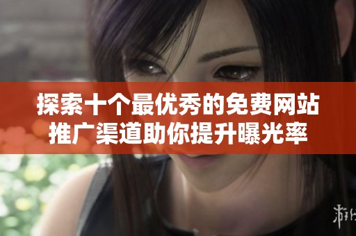 探索十个最优秀的免费网站推广渠道助你提升曝光率