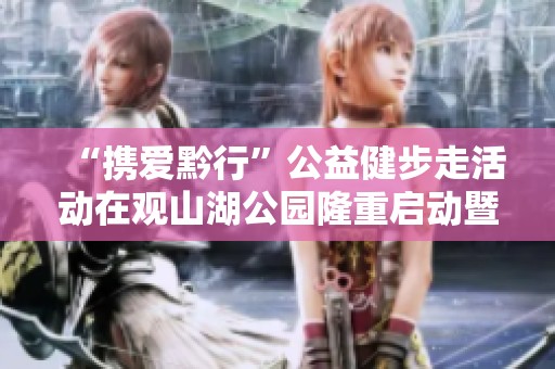 “携爱黔行”公益健步走活动在观山湖公园隆重启动暨授旗仪式盛况回顾