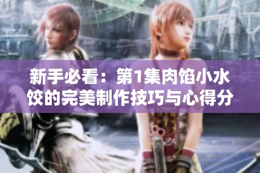 新手必看：第1集肉馅小水饺的完美制作技巧与心得分享