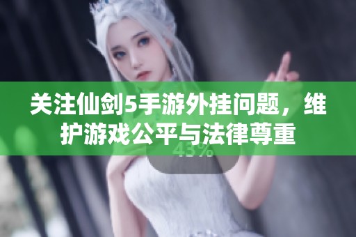 关注仙剑5手游外挂问题，维护游戏公平与法律尊重