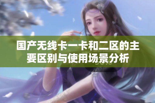 国产无线卡一卡和二区的主要区别与使用场景分析