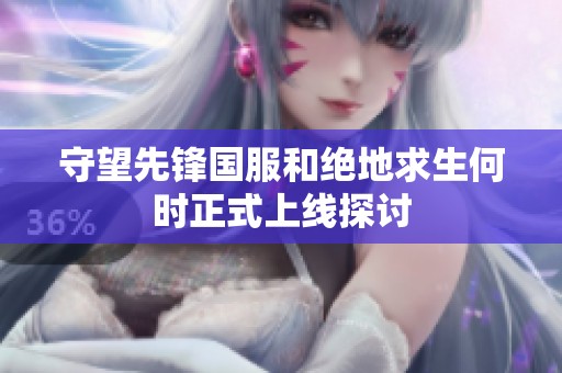 守望先锋国服和绝地求生何时正式上线探讨
