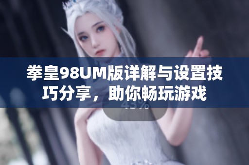 拳皇98UM版详解与设置技巧分享，助你畅玩游戏