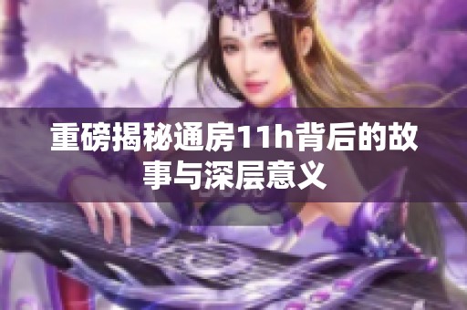 重磅揭秘通房11h背后的故事与深层意义