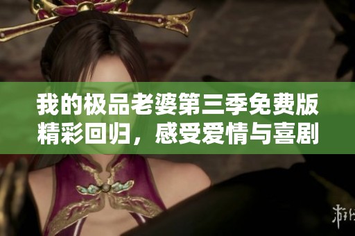 我的极品老婆第三季免费版精彩回归，感受爱情与喜剧的碰撞