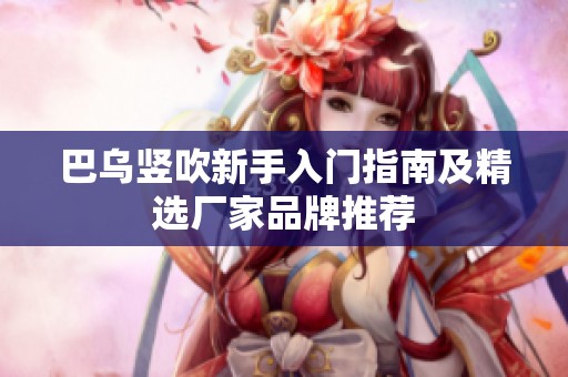 巴乌竖吹新手入门指南及精选厂家品牌推荐