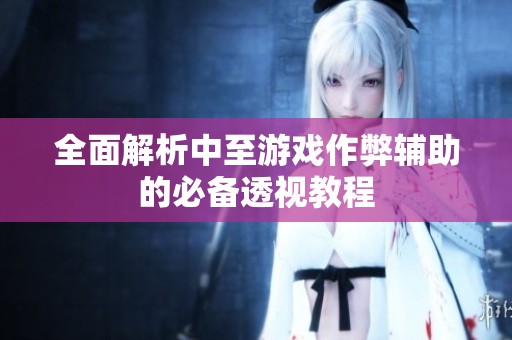 全面解析中至游戏作弊辅助的必备透视教程