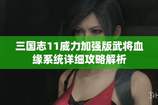 三国志11威力加强版武将血缘系统详细攻略解析