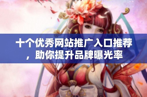 十个优秀网站推广入口推荐，助你提升品牌曝光率