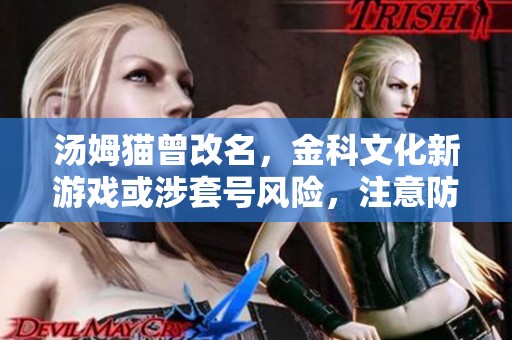 汤姆猫曾改名，金科文化新游戏或涉套号风险，注意防范！