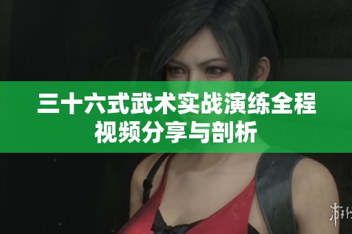 三十六式武术实战演练全程视频分享与剖析
