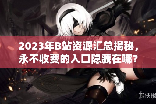 2023年B站资源汇总揭秘，永不收费的入口隐藏在哪？