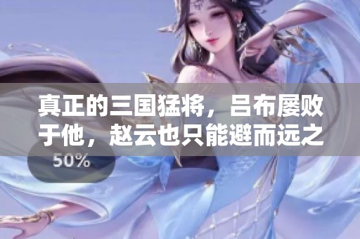 真正的三国猛将，吕布屡败于他，赵云也只能避而远之
