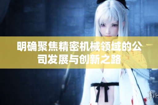 明确聚焦精密机械领域的公司发展与创新之路