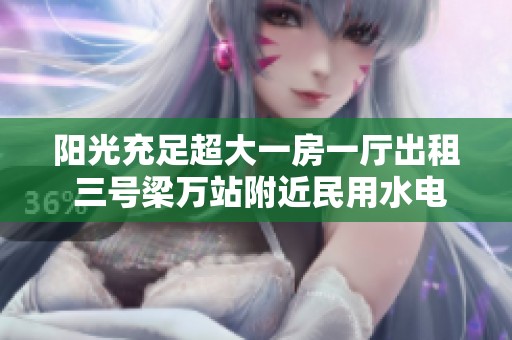 阳光充足超大一房一厅出租 三号梁万站附近民用水电齐全