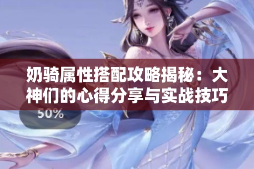 奶骑属性搭配攻略揭秘：大神们的心得分享与实战技巧
