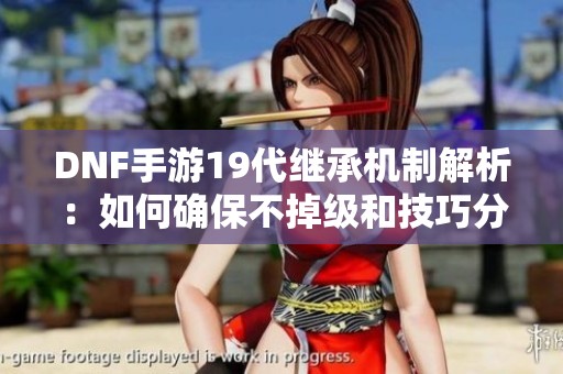 DNF手游19代继承机制解析：如何确保不掉级和技巧分享