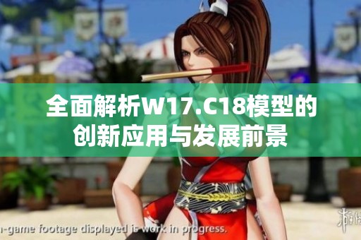 全面解析W17.C18模型的创新应用与发展前景