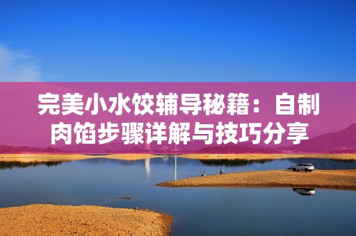 完美小水饺辅导秘籍：自制肉馅步骤详解与技巧分享