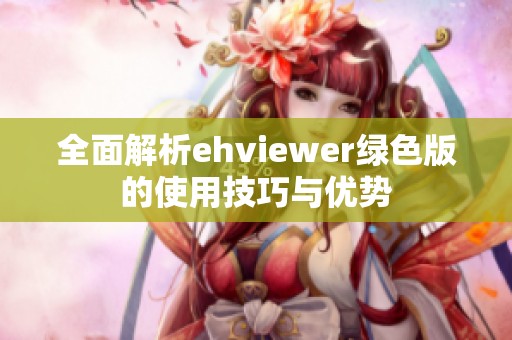 全面解析ehviewer绿色版的使用技巧与优势