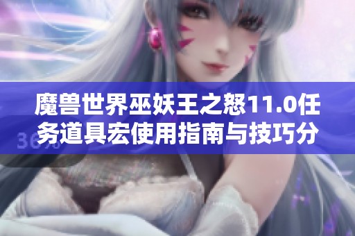 魔兽世界巫妖王之怒11.0任务道具宏使用指南与技巧分析