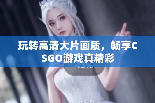 玩转高清大片画质，畅享CSGO游戏真精彩