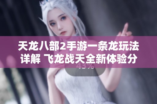 天龙八部2手游一条龙玩法详解 飞龙战天全新体验分享