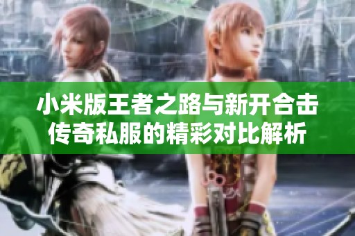 小米版王者之路与新开合击传奇私服的精彩对比解析