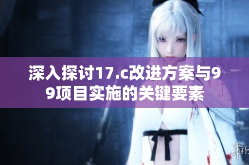 深入探讨17.c改进方案与99项目实施的关键要素