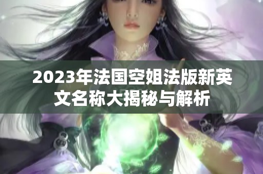 2023年法国空姐法版新英文名称大揭秘与解析