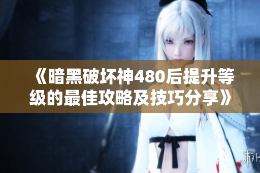 《暗黑破坏神480后提升等级的最佳攻略及技巧分享》