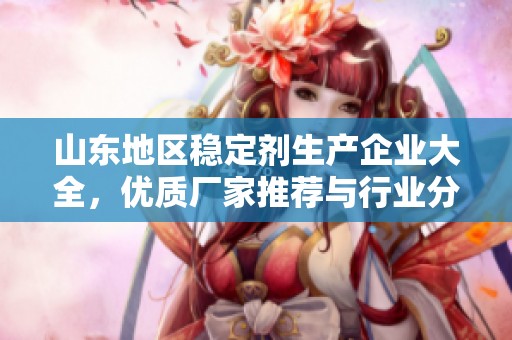 山东地区稳定剂生产企业大全，优质厂家推荐与行业分析