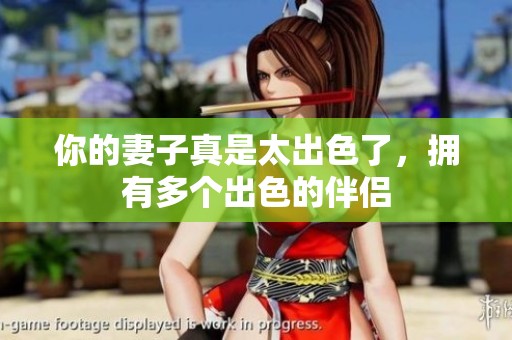 你的妻子真是太出色了，拥有多个出色的伴侣