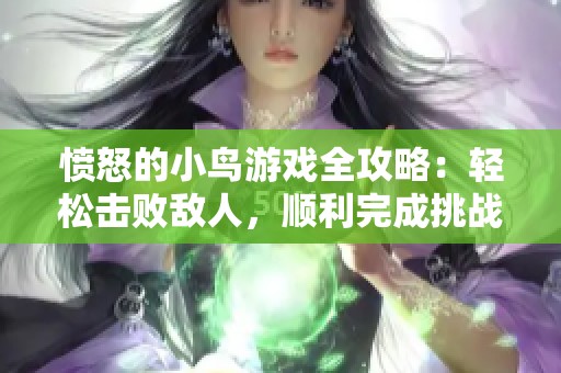 愤怒的小鸟游戏全攻略：轻松击败敌人，顺利完成挑战！
